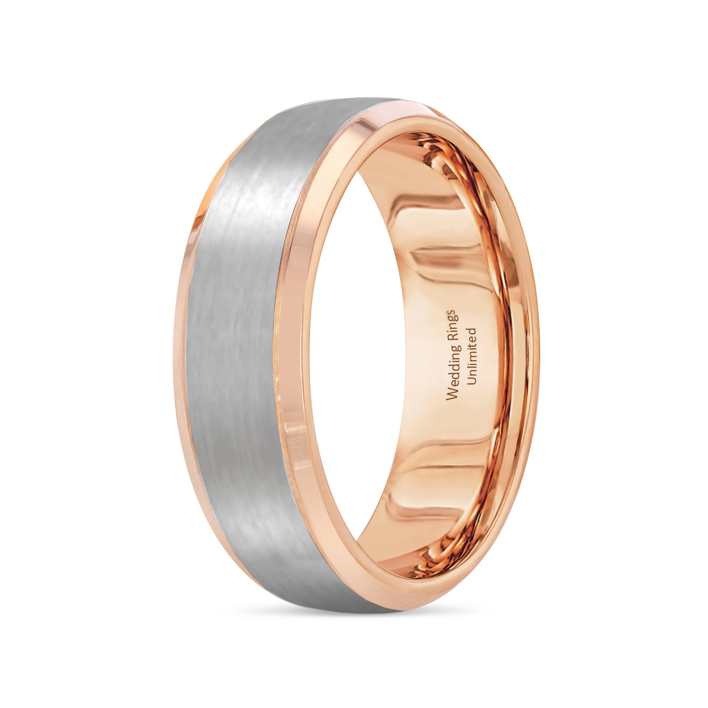 14K Two Tone Wedding Band --PN00033