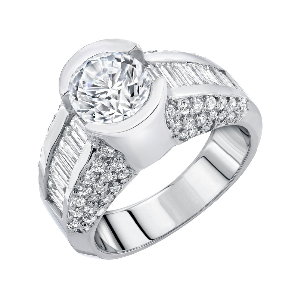 18K White Gold Wedding Band PN00708