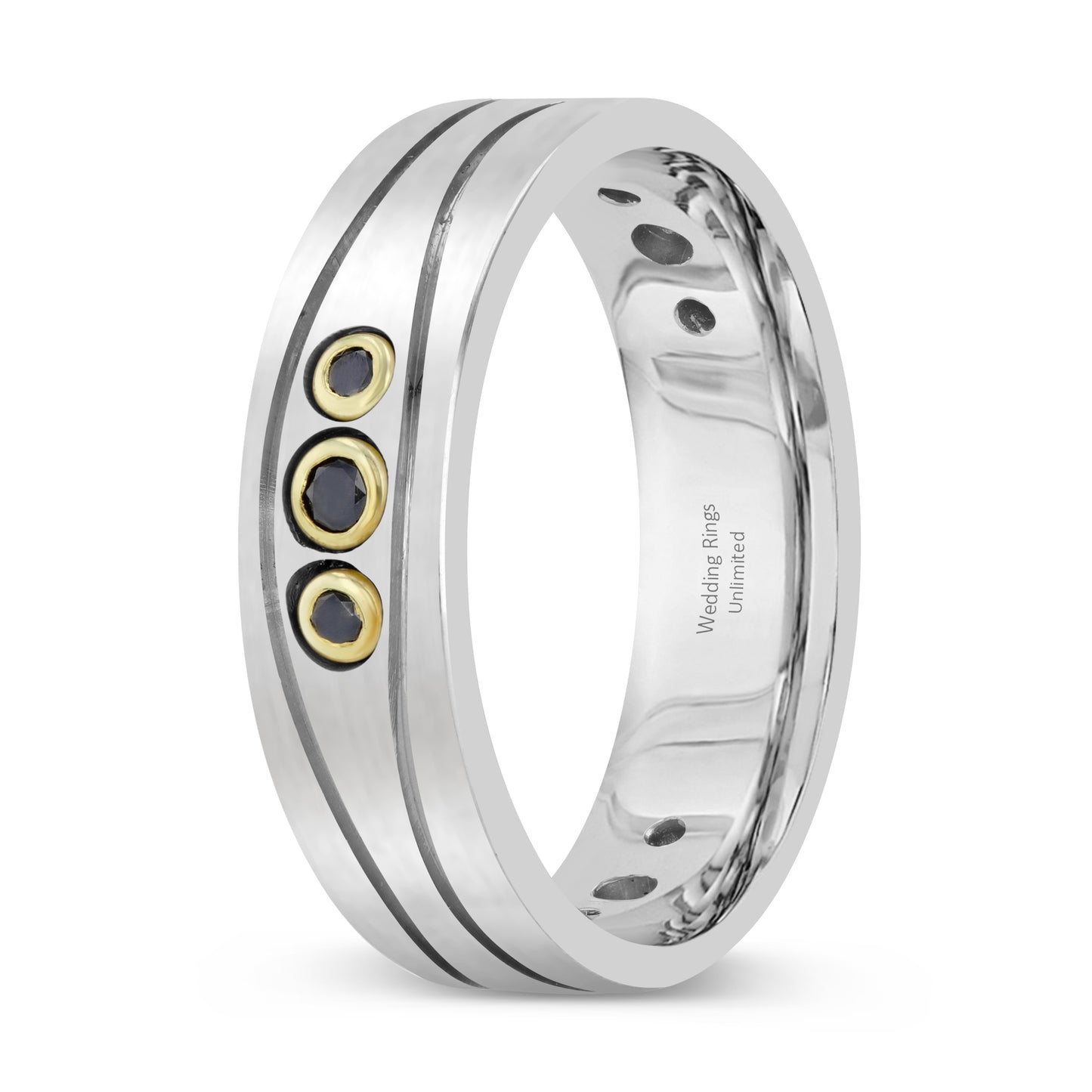 14K White Gold Wedding Band PN00690