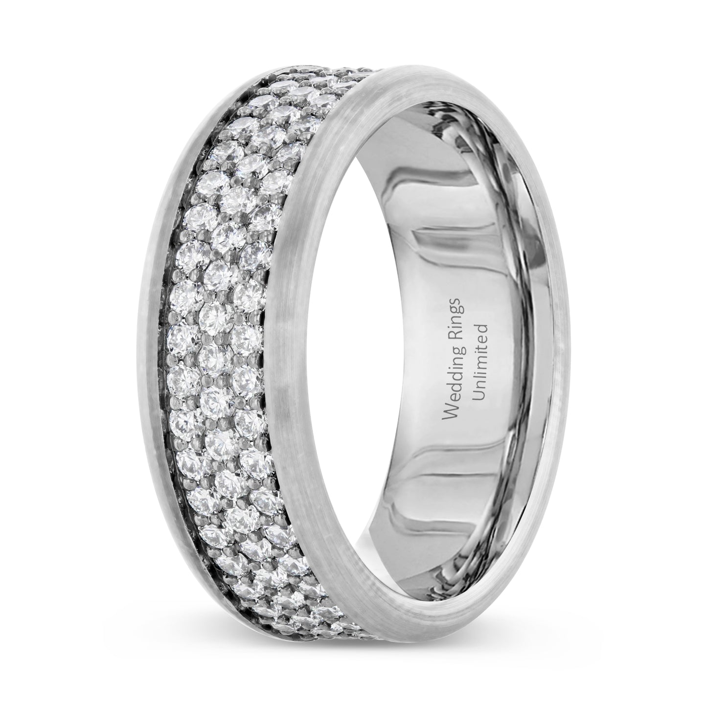 14K Gray Gold Wedding Band - PN00004