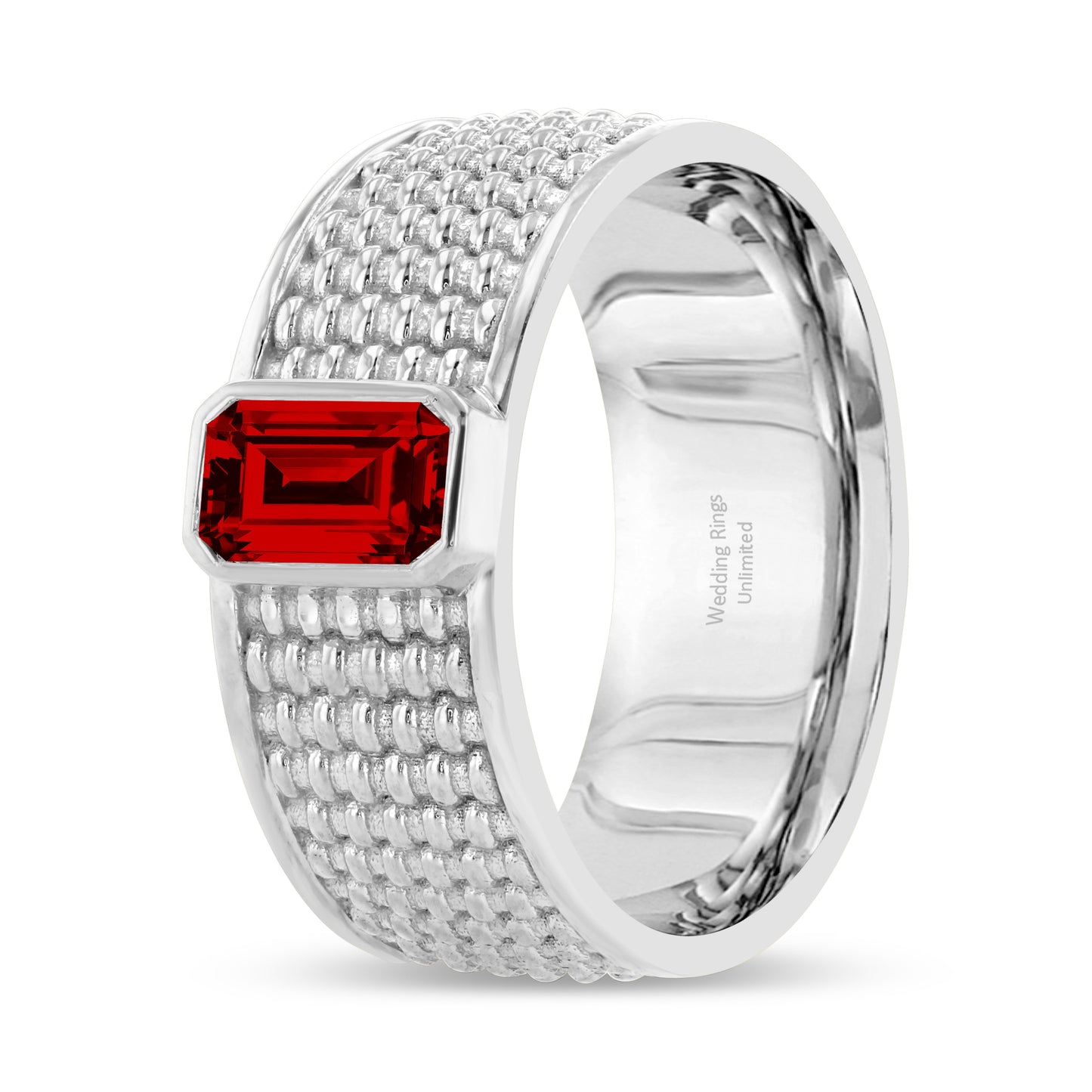 14K Gray Gold Wedding Band -PN00011