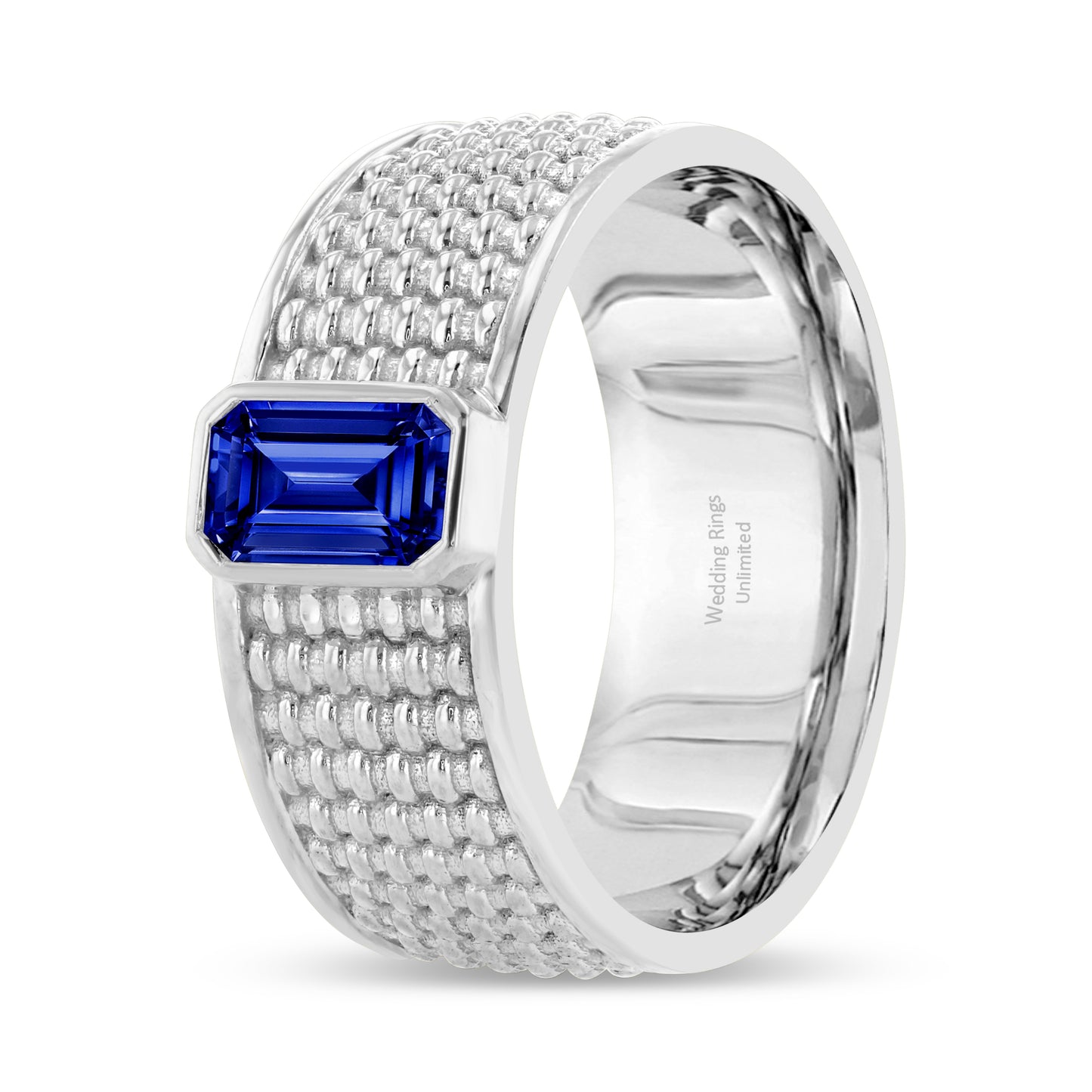 14K Gray Gold Wedding Band -PN00012