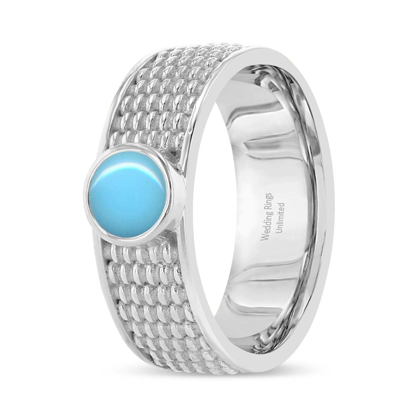 14K Gray Gold Wedding Band -PN00015