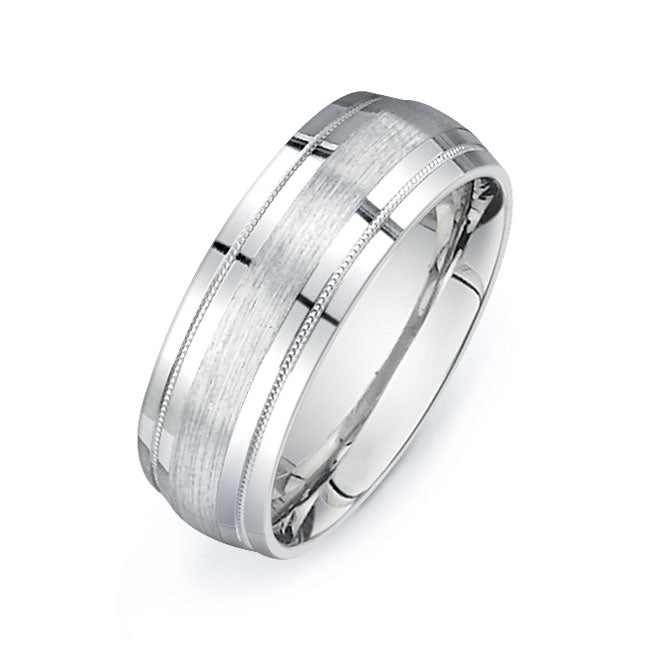 14K White Gold Wedding Band -PN00140