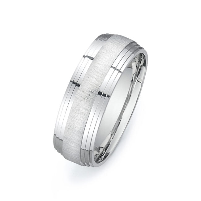 14K White Gold Wedding Band PN00503