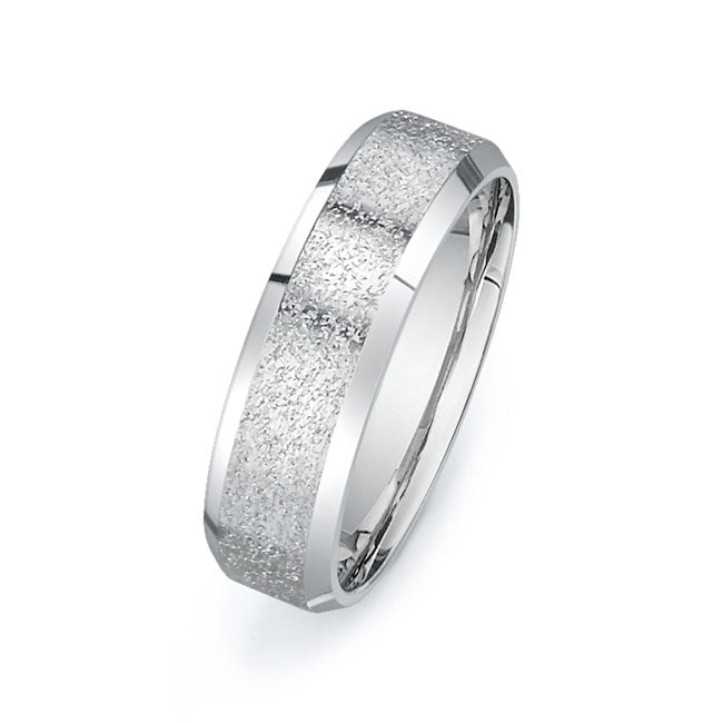 14K White Gold Wedding Band PN00377