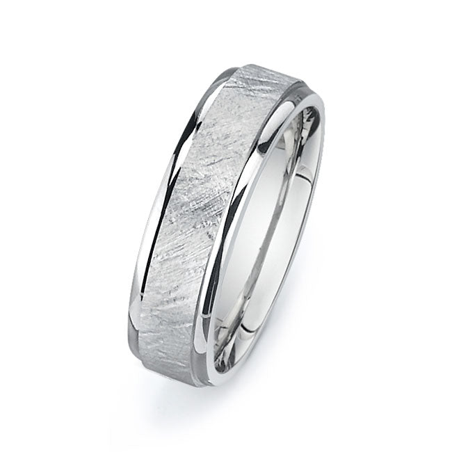 14K White Gold Wedding Band PN00247