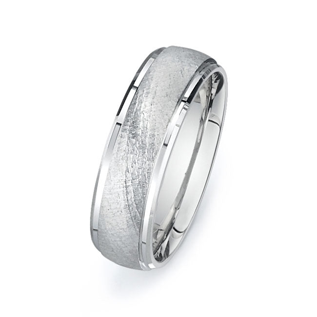 14K White Gold Wedding Band PN00444