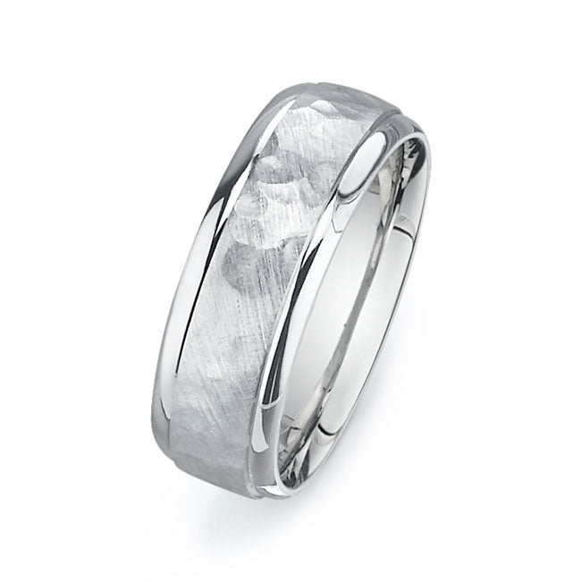 14K White Gold Wedding Band PN00445