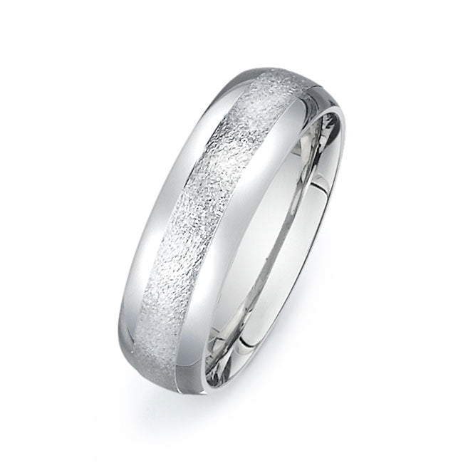 14K White Gold Wedding Band PN00374