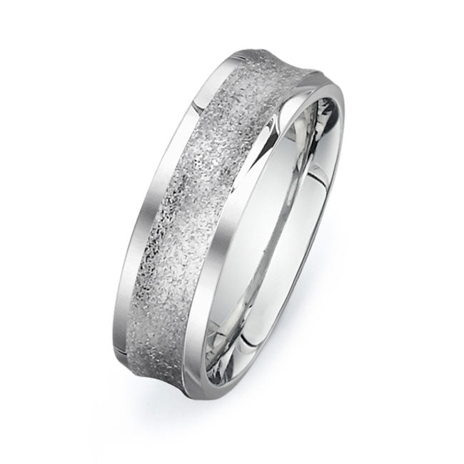 14K White Gold Wedding Band PN00402