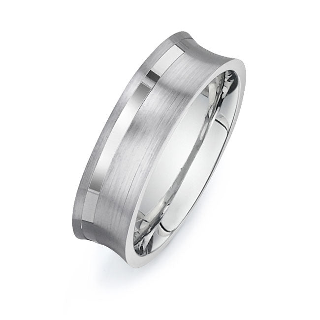 14K White Gold Wedding Band PN00537