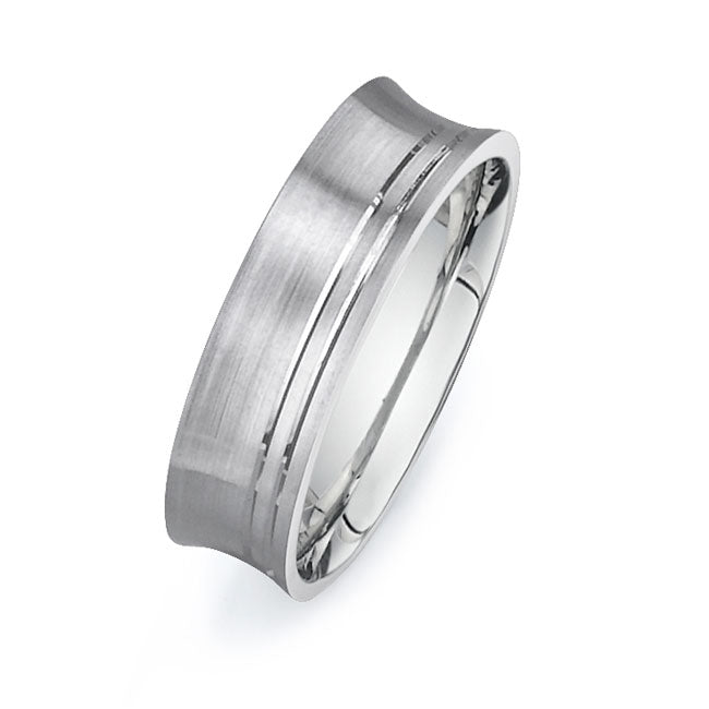 14K White Gold Wedding Band PN00531