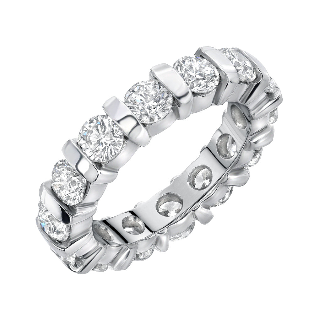 14K White Gold Eternity Ring -PN00063
