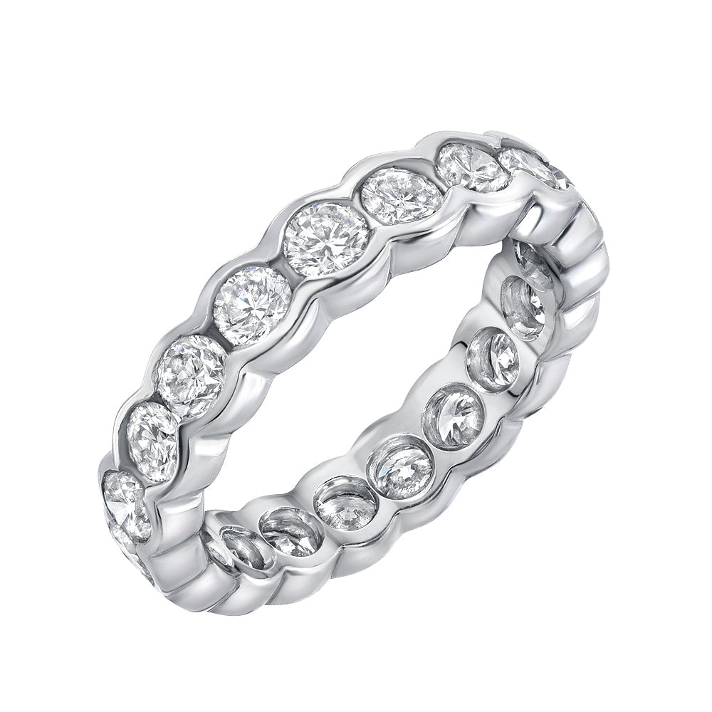 14K White Gold Eternity Ring -PN00060