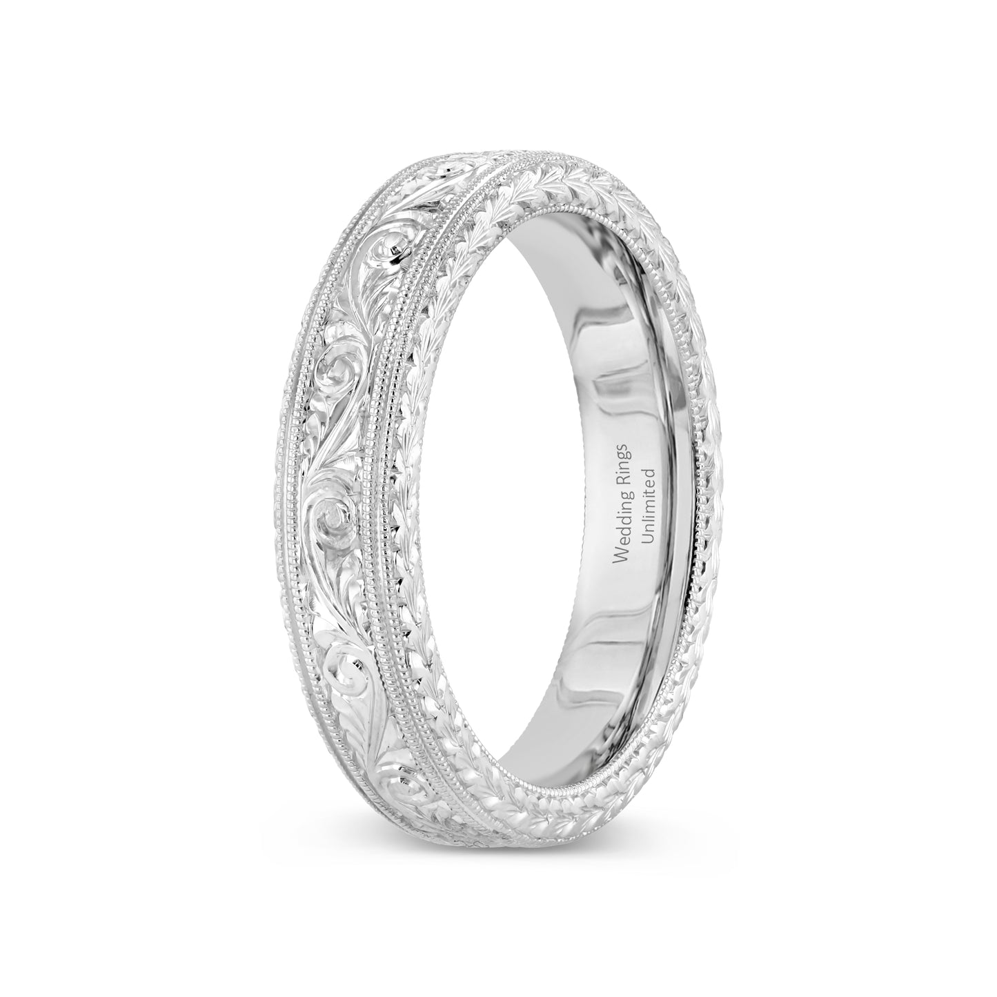 14K White Gold Wedding Band PN00686