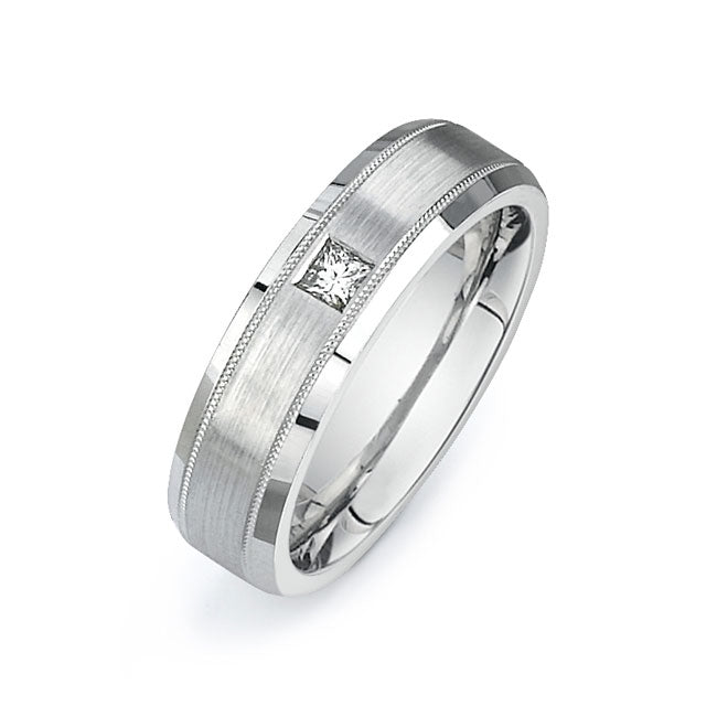 14K White Gold Wedding Band PN00399