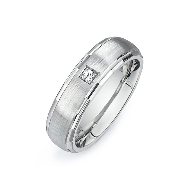 14K White Gold Wedding Band PN00362
