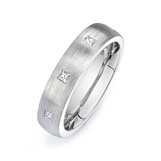 14K White Gold Wedding Band PN00604