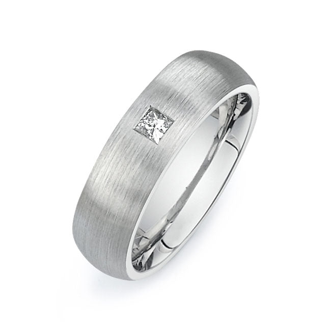 14K White Gold Wedding Band PN00481