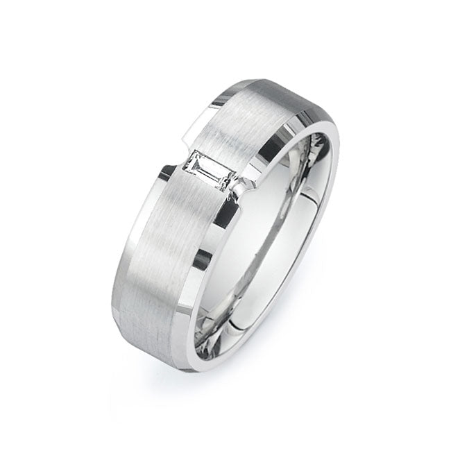 14K White Gold Wedding Band PN00456