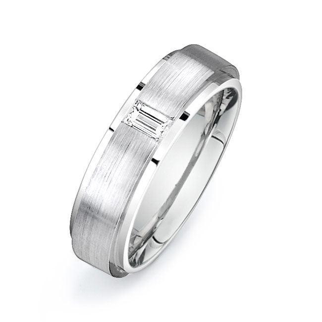 14K White Gold Wedding Band PN00453