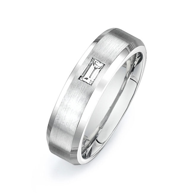14K White Gold Wedding Band PN00365