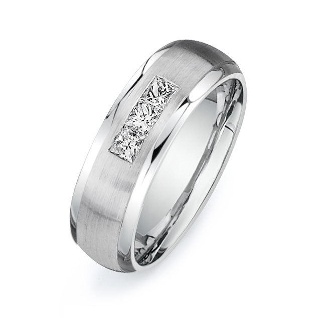 14K White Gold Wedding Band PN00549