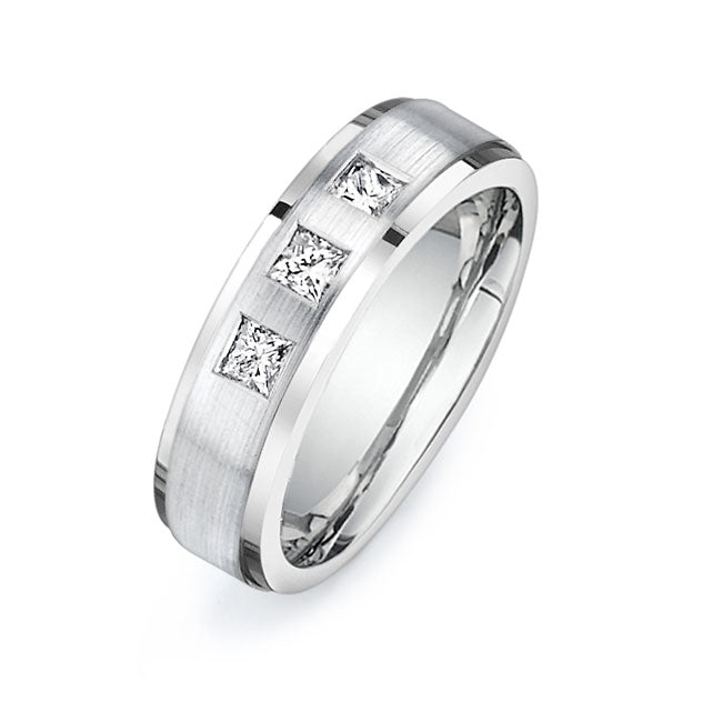 14K White Gold Wedding Band PN00419