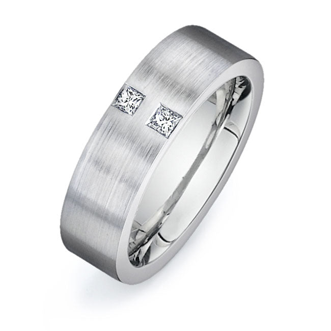14K White Gold Wedding Band PN00405