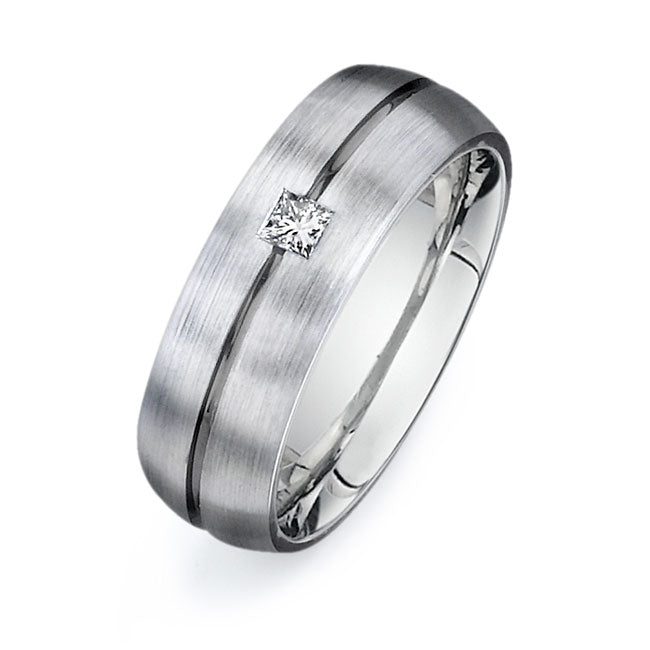 14K White Gold Wedding Band PN00420