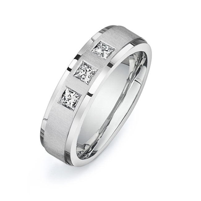 14K White Gold Wedding Band PN00309