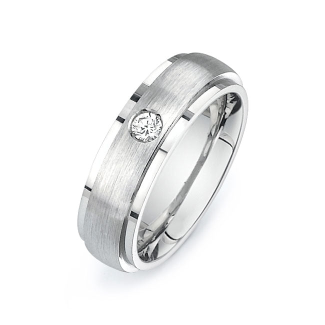 14K White Gold Wedding Band PN00643