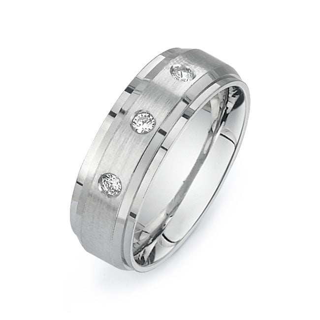 14K White Gold Wedding Band PN00657