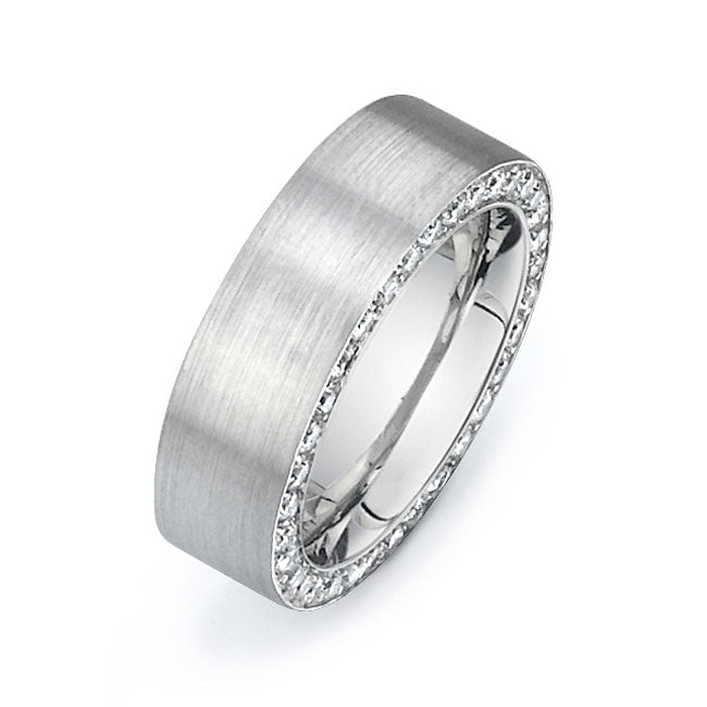 14K White Gold Wedding Band PN00666