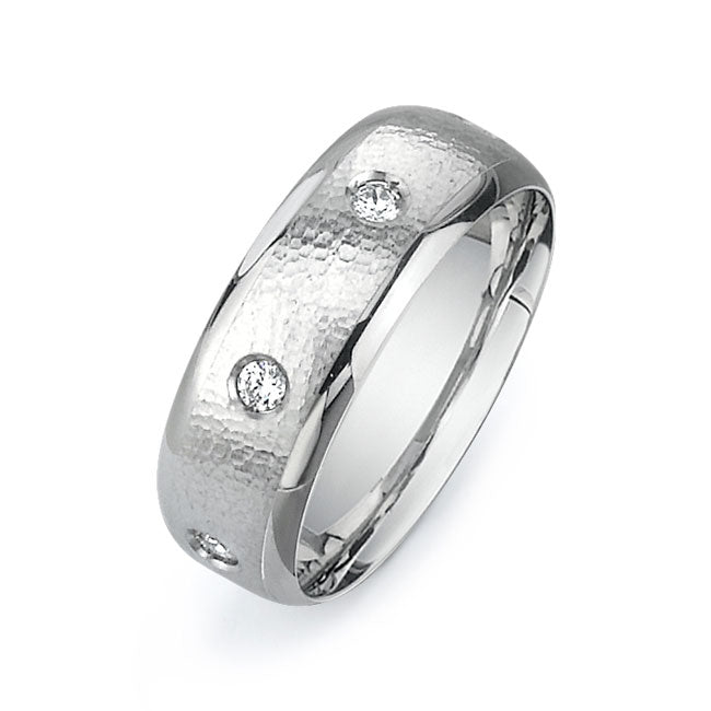 14K White Gold Wedding Band PN00669