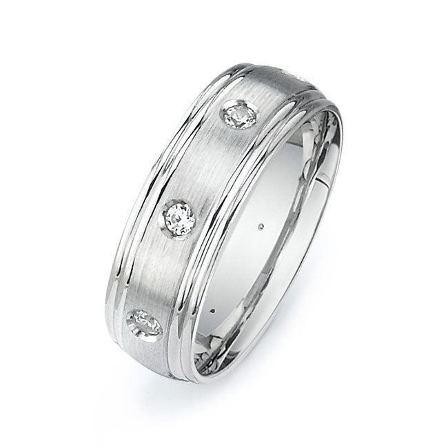 14K White Gold Wedding BandPN00484