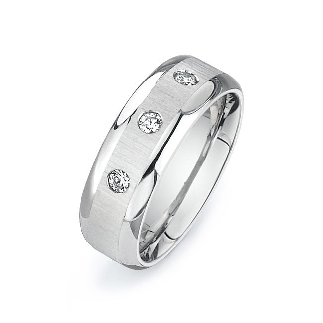14K White Gold Wedding Band PN00639