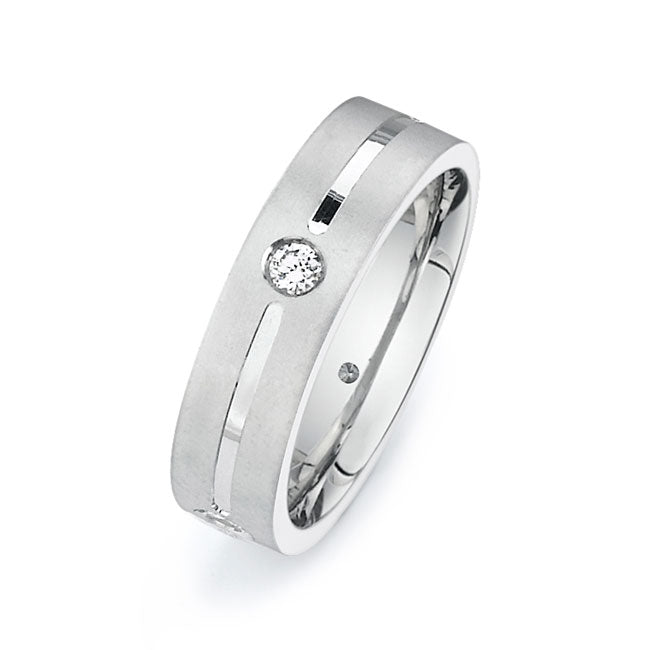 14K White Gold Wedding BandPN00486