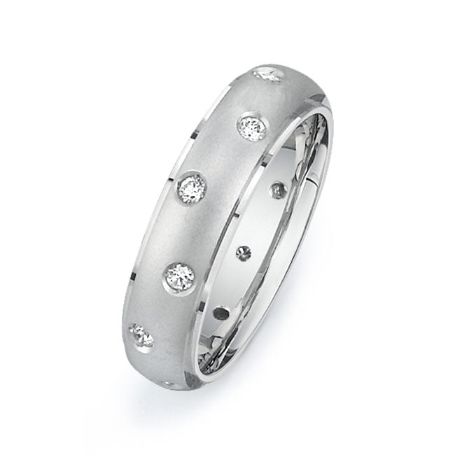 14K White Gold Wedding Band PN00645