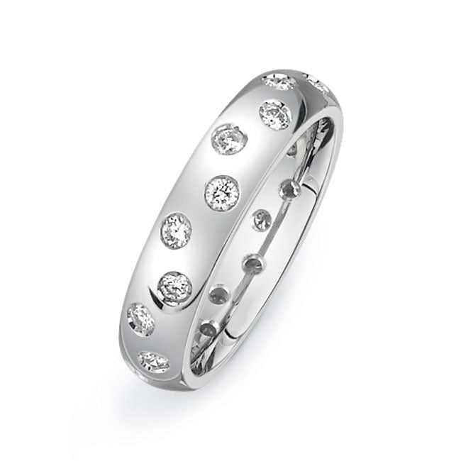 14K White Gold Wedding Band PN006701