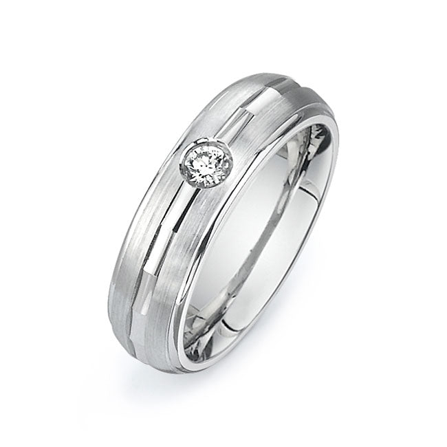 14K White Gold Wedding Band PN00577