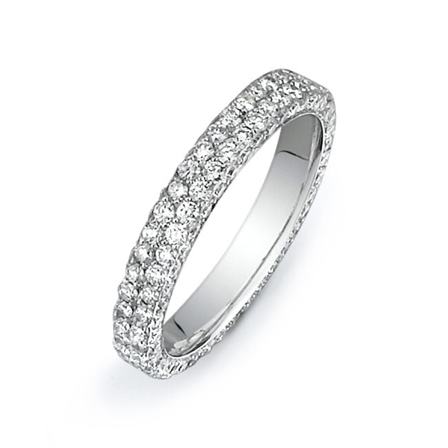 14K White Gold Wedding Band PN00650