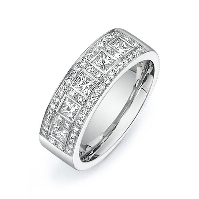 14K White Gold Wedding Band PN00675