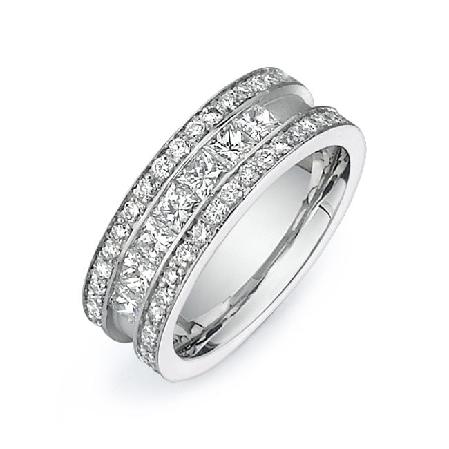 14K White Gold Wedding Band PN00600