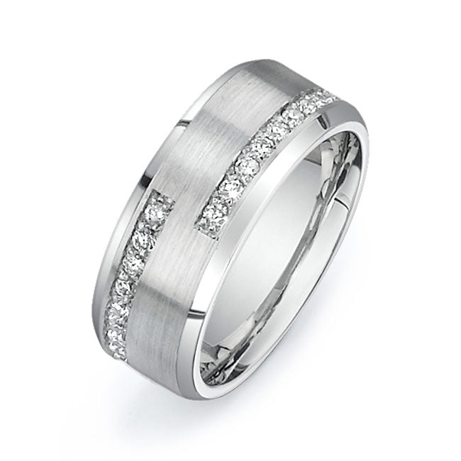 14K White Gold Wedding Band PN00574