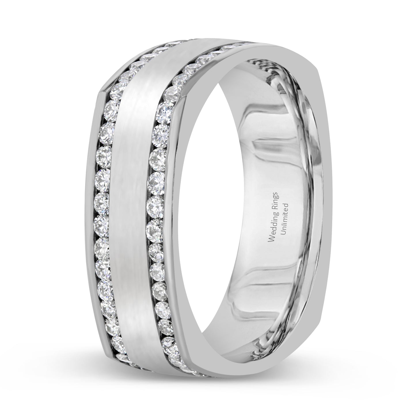 14K White Gold Wedding Band PN00696