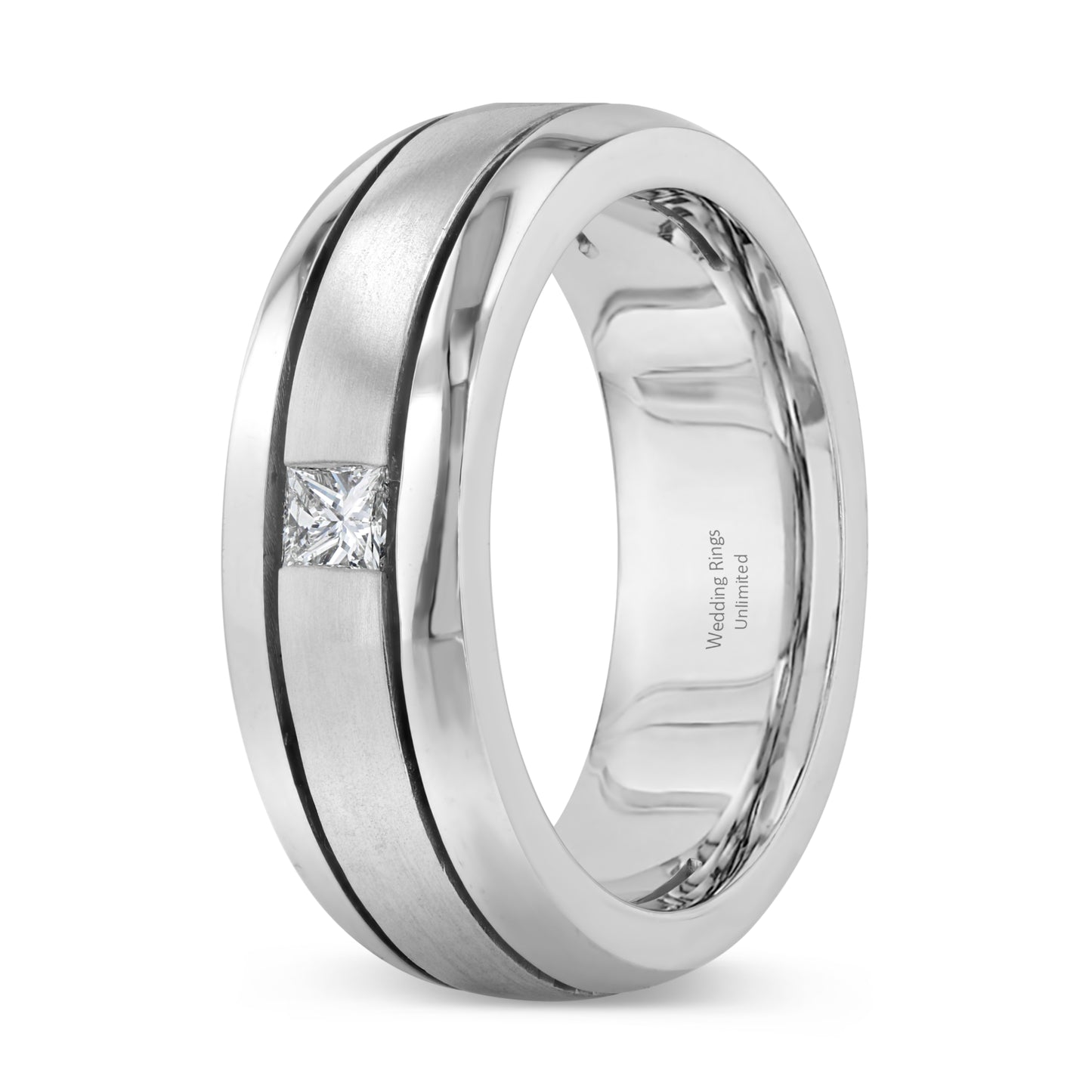 14k White Gold Wedding Band PN00697