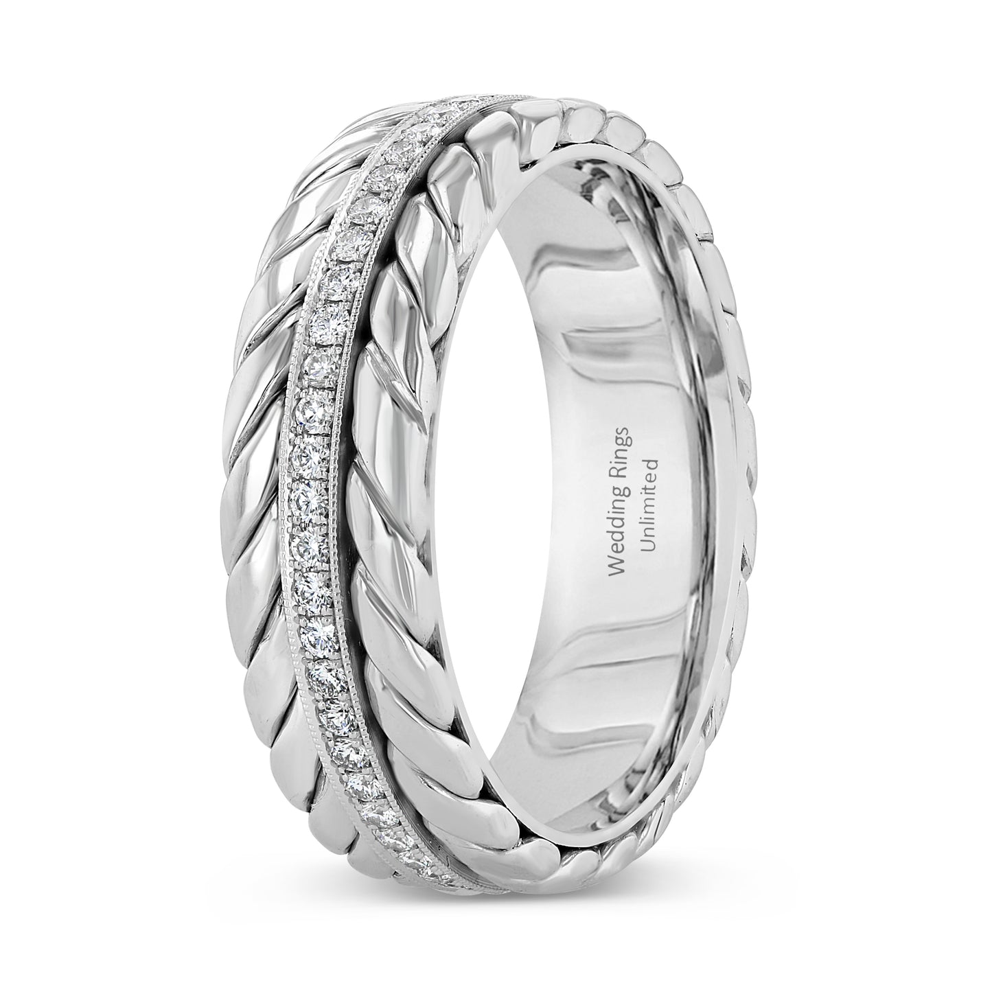 14k White Gold Wedding Band PN00684