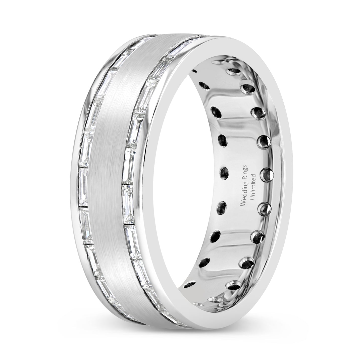 14k White Gold Wedding Band PN00682